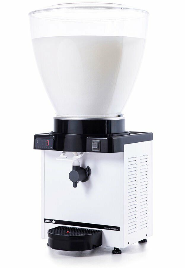 SAMIXIR KAM40 Panoramik Köpüklü Ayran Dispenseri  40 Litre Beyaz