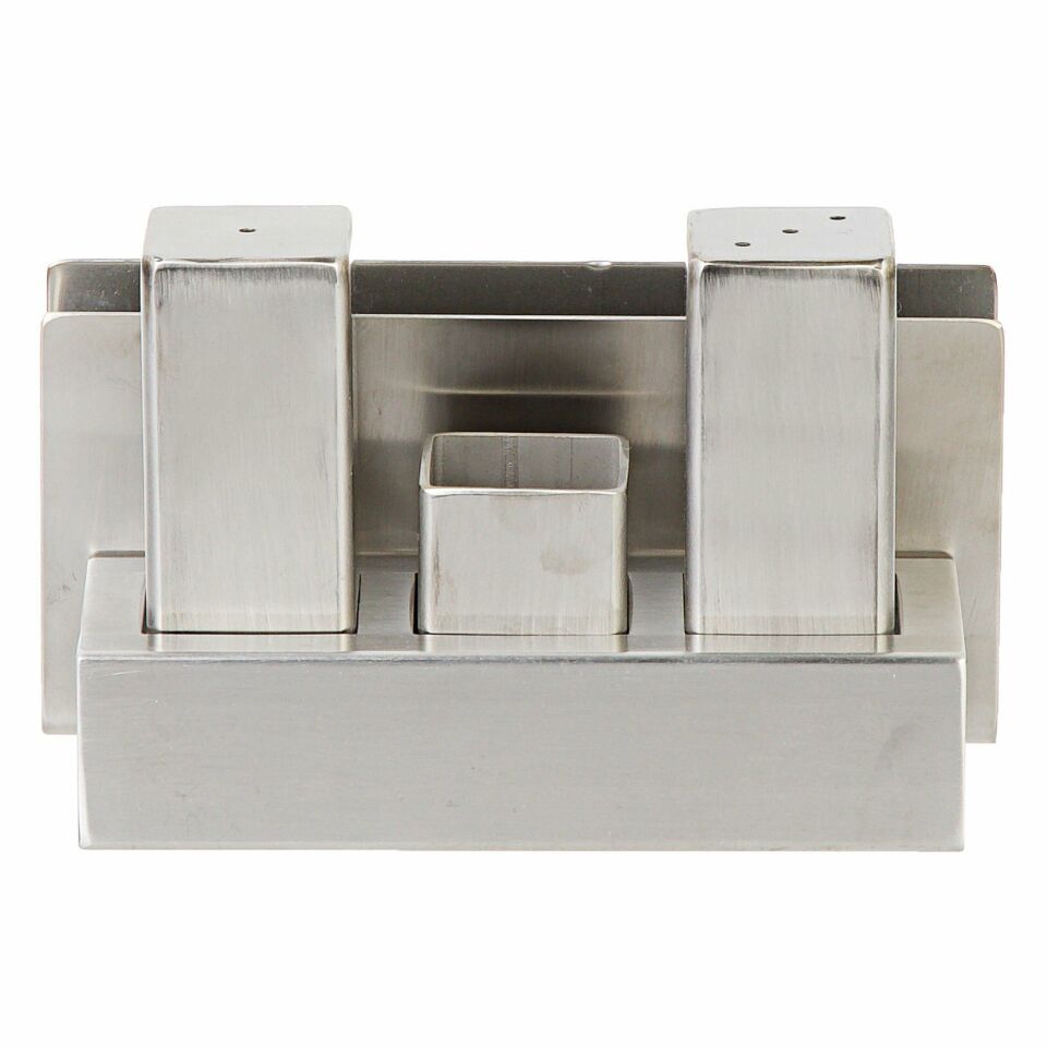 Çelik Tuzluk ve Peçetelik Takımı