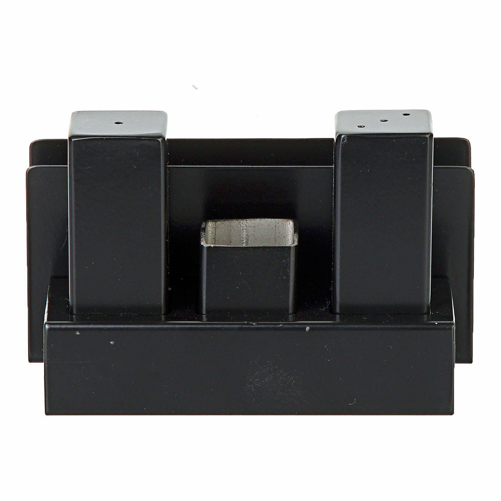 Çelik Tuzluk ve Peçetelik Takımı Siyah