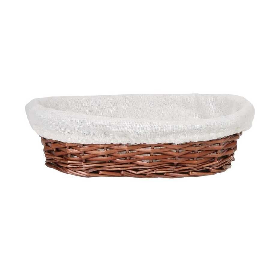 Hasır Bezli Oval Sepet 28 Cm