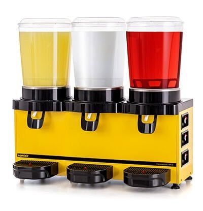 SAMIXIR Panoramik 10 Triple Soğuk İçecek Dispenseri 10+10+10 Litre