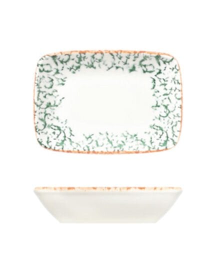 Venecia Green W Quadro Dikdörtgen Kayık 13 cm (12 * 8)