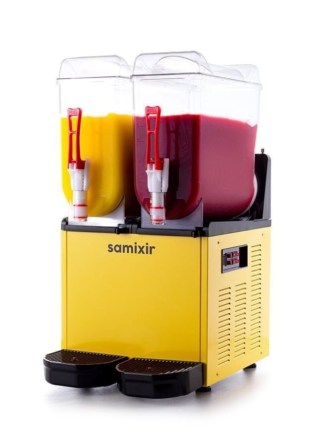 SAMIXIR Slush Twin Meyve Suyu Dispenseri 12+12 Litre
