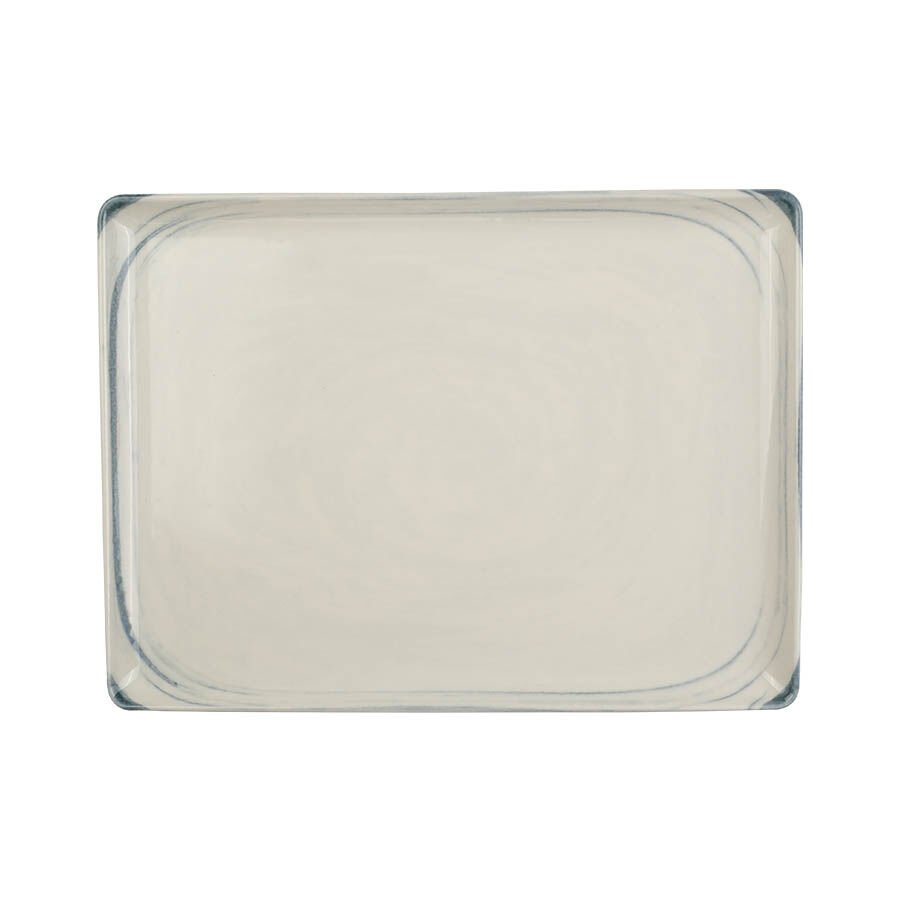 Bone Tan Düz Tabak 18*13 Cm