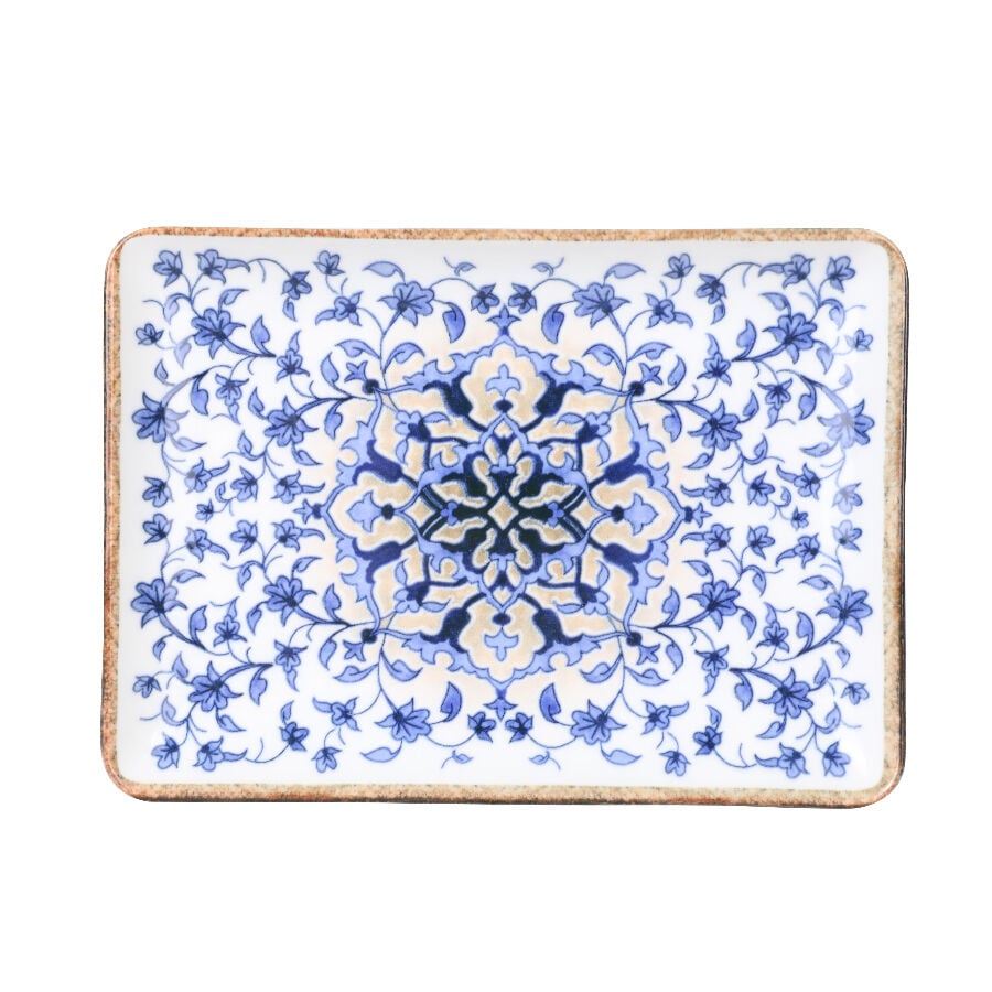 Bone Tan Düz Tabak 18*13 Cm