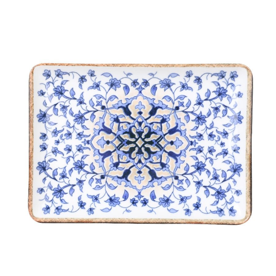 Bone Tan Düz Tabak 18*13 Cm