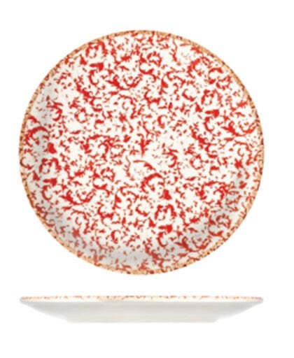 Venecia Maroon Lona Düz Tabak 28,5 cm