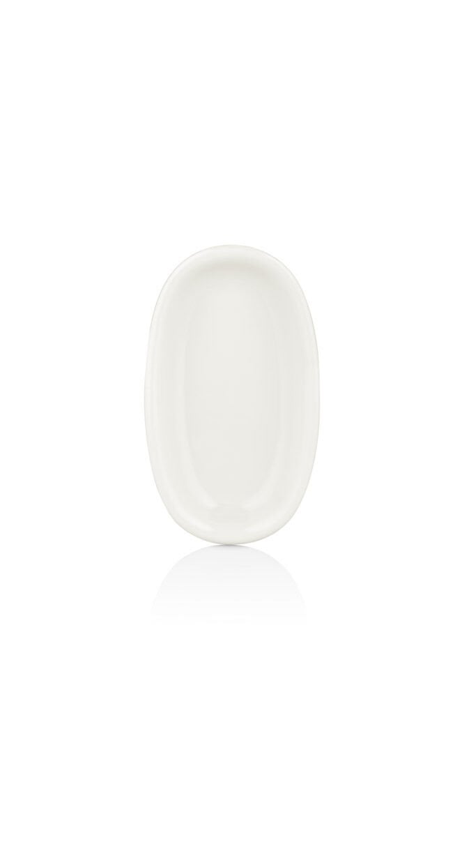 By Bone  Beyaz Zest 24 Cm Oval Tabak 24 Cm