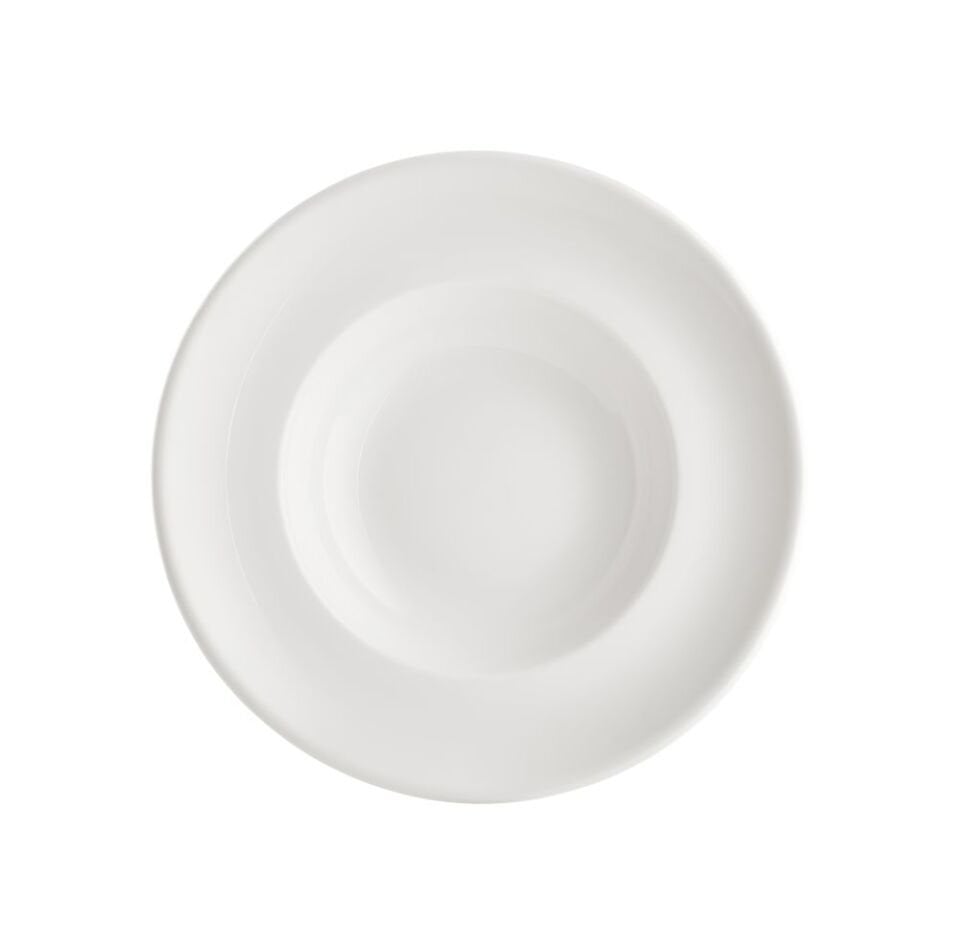 By Bone  Beyaz Zest Çukur Makarna Tabağı 25 Cm