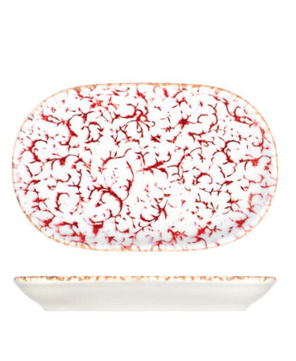 Venecia Maroon Magnus Oval Kayık 18 cm