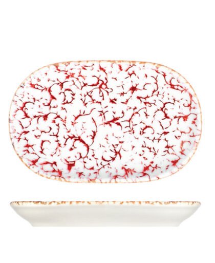 Venecia Maroon Magnus Oval Kayık 23 cm