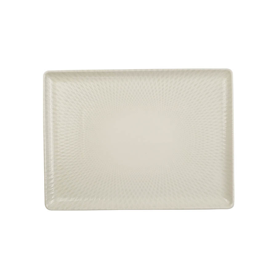 Bone Tan Dekorsuz Düz Tabak 23*17 Cm