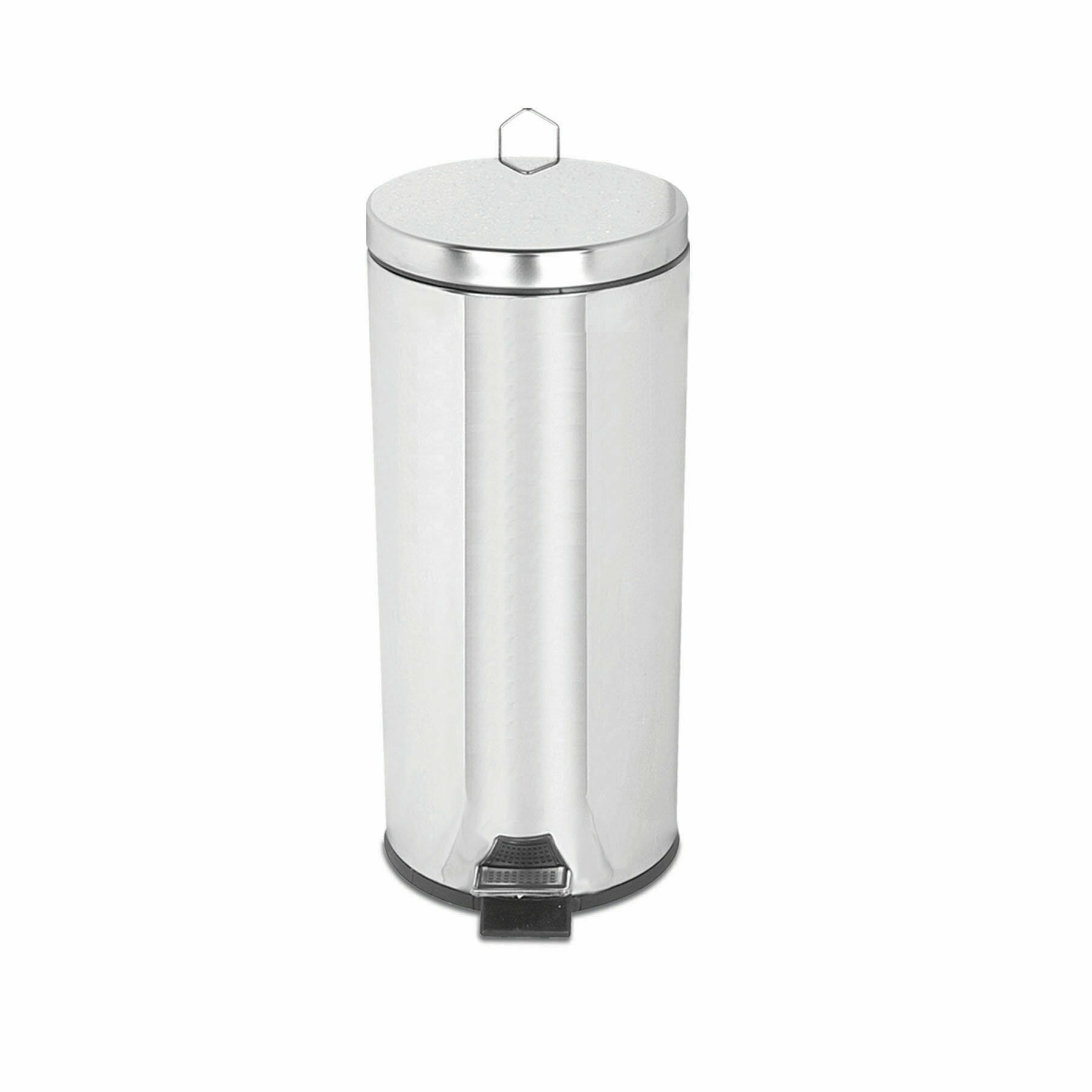 Krom Pedallı Çöp Kovası 30 Lt.