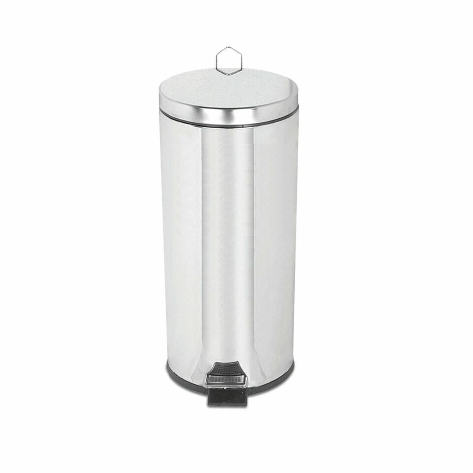 Krom Pedallı Çöp Kovası 30 Lt.