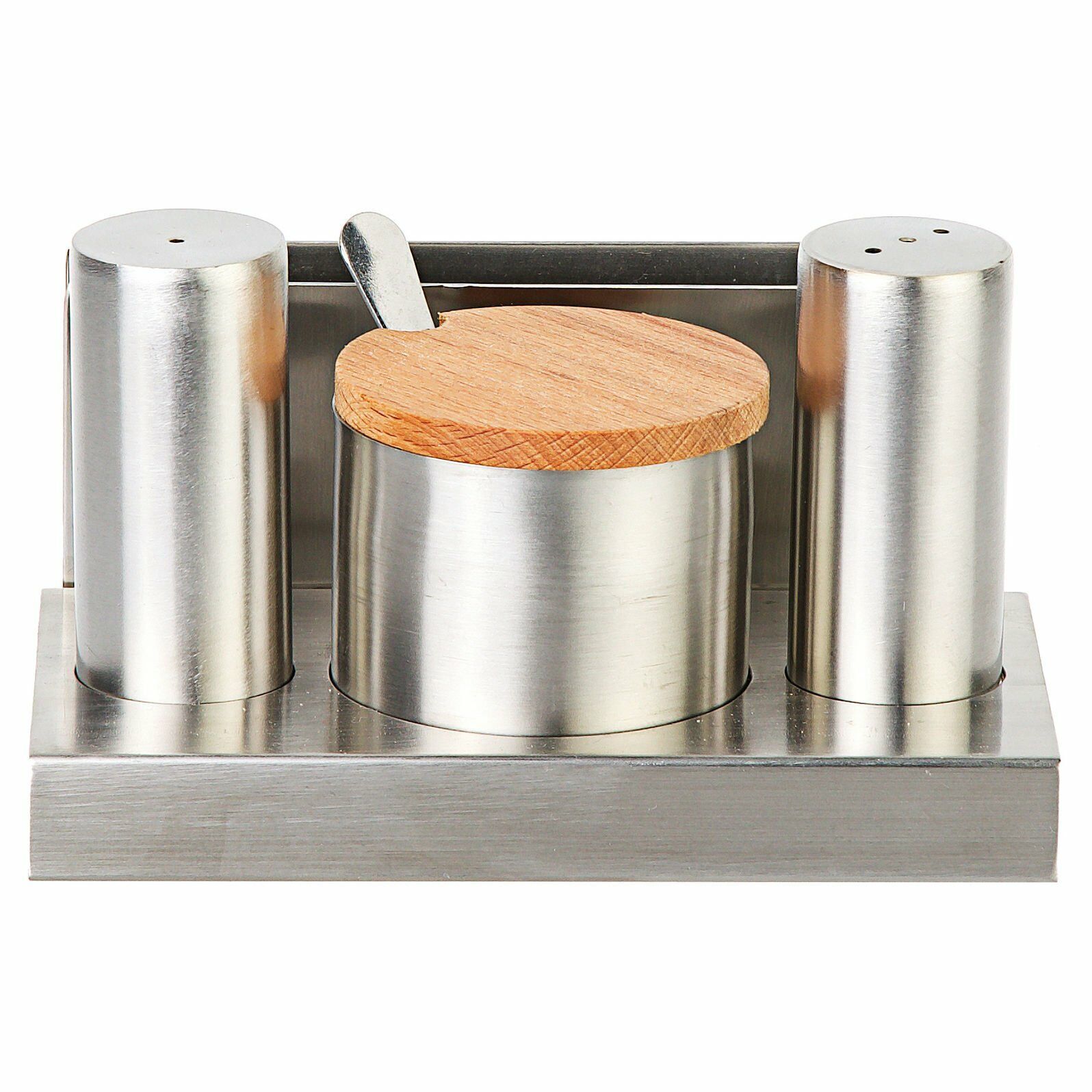 Yuvarlak 4'lü Tuzluk-Baharatlık Takımı