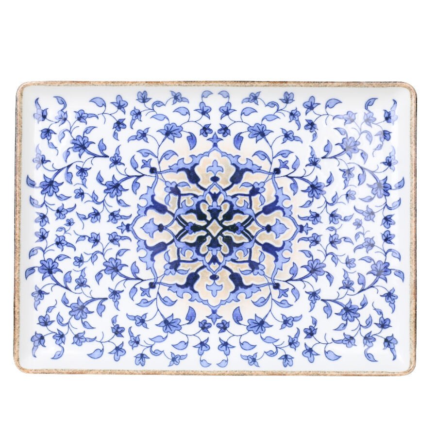 Bone Tan Düz Tabak 30*22 Cm