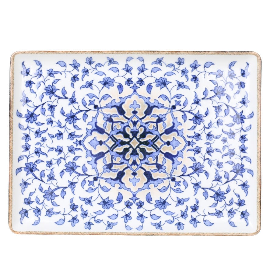 Bone Tan Düz Tabak 30*22 Cm