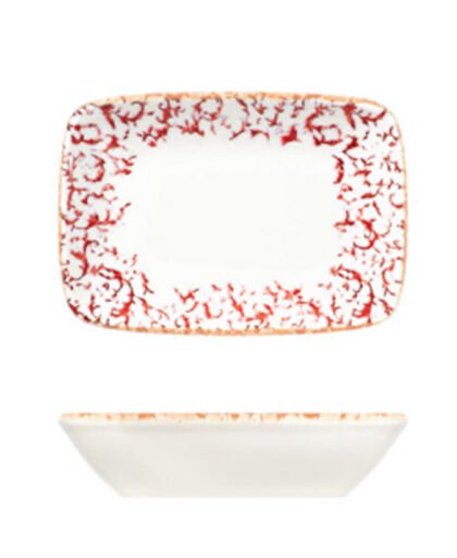 Venecia Maroon W Quadro Dikdörtgen Kayık 11 cm (10 * 7)