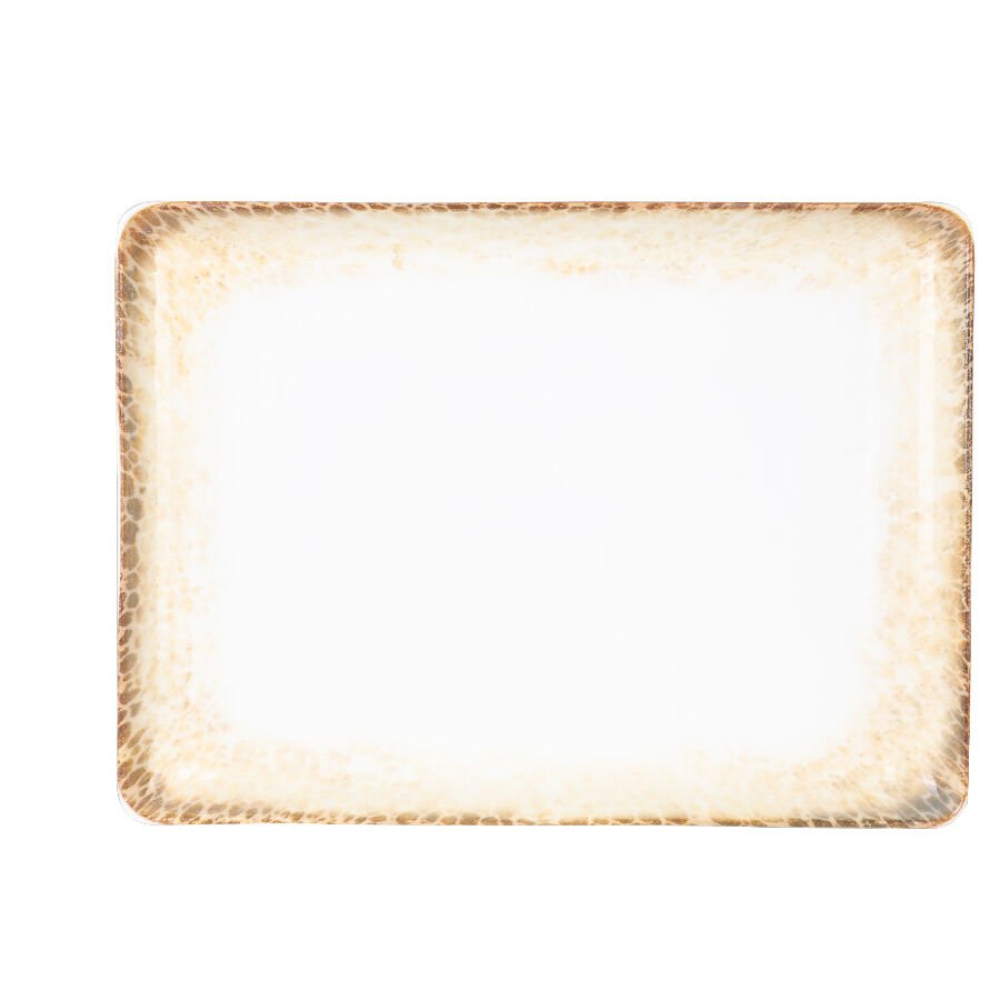 Bone Tan Düz Tabak 30*22 Cm
