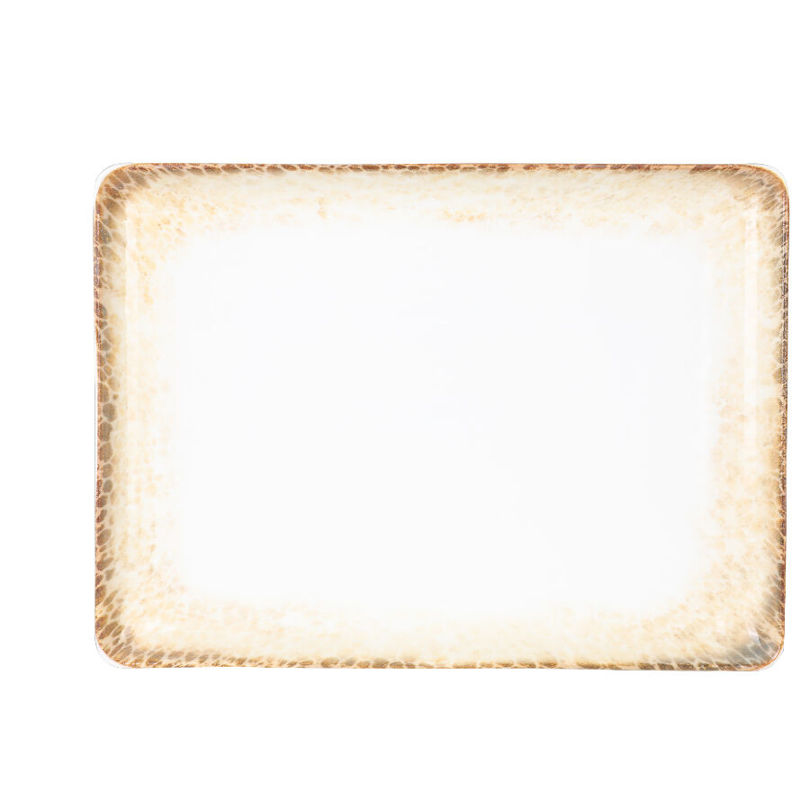 Bone Tan Düz Tabak 30*22 Cm