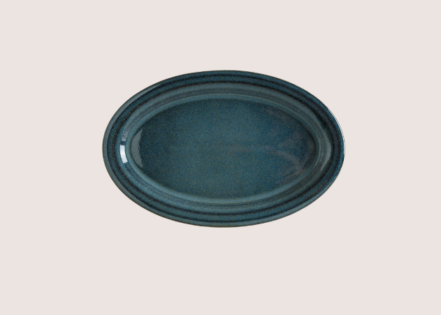 Ocean Halo Oval Tabak 22Cm