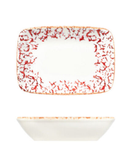 Venecia Maroon W Quadro Dikdörtgen Kayık 18 cm (17 *12)
