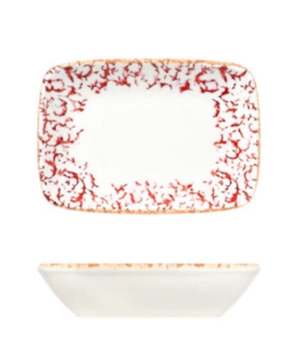 Venecia Maroon W Quadro Dikdörtgen Kayık 18 cm (17 *12)