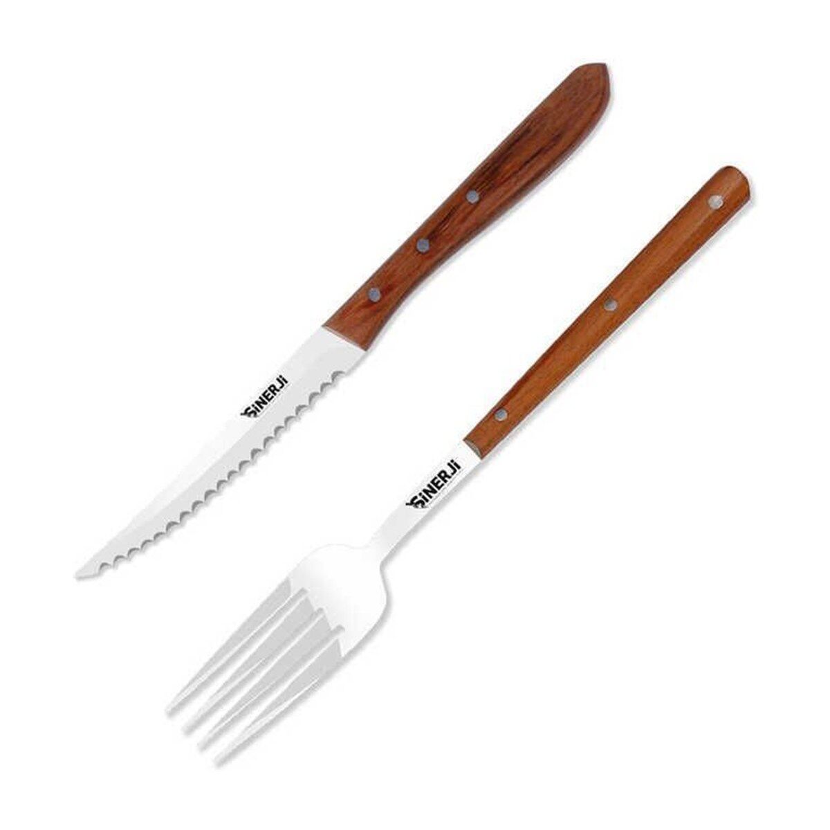 Sinerji Wooden İkili Steak Seti