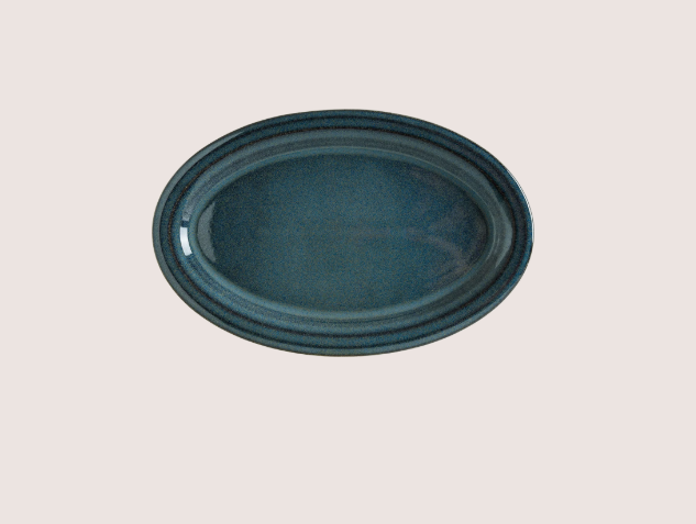 Ocean Halo Oval Tabak 28Cm