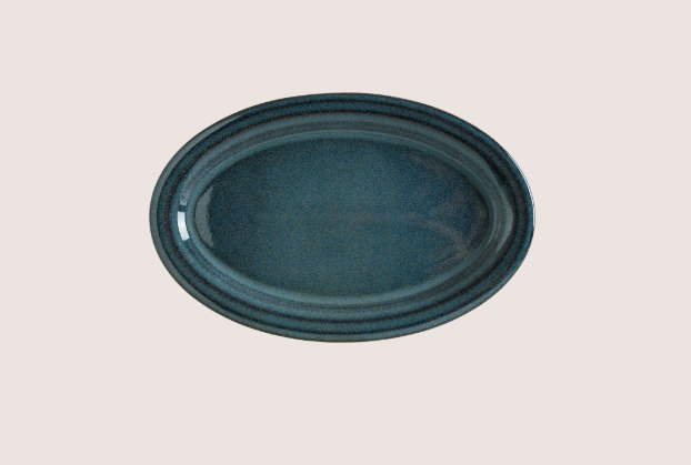 Ocean Halo Oval Tabak 40 Cm