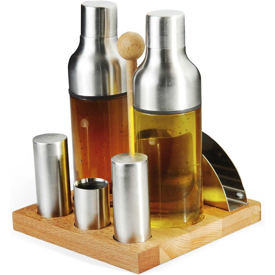 Biradlı 6' lı Tuzluk, Yağdanlık, Sirkelik Takımı