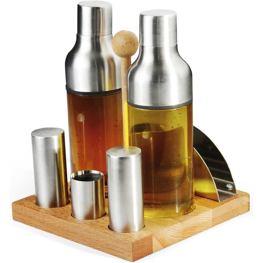 Biradlı 6' lı Tuzluk, Yağdanlık, Sirkelik Takımı