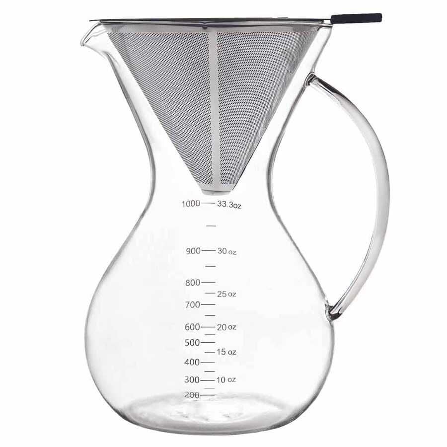 Cam Kahve Demleme-Filtreli 1000 ML