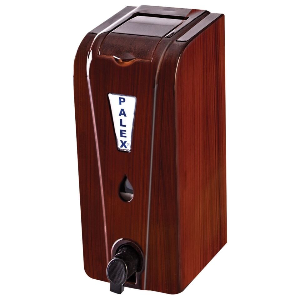 Üstten Dolmalı Köpük Sabun Dispenseri (Ahşap & Kırmızı)