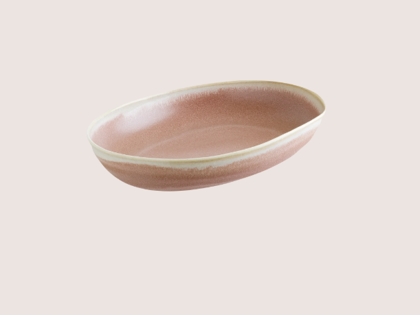 Pink Pott Oval Kayık Tabak 18 Cm