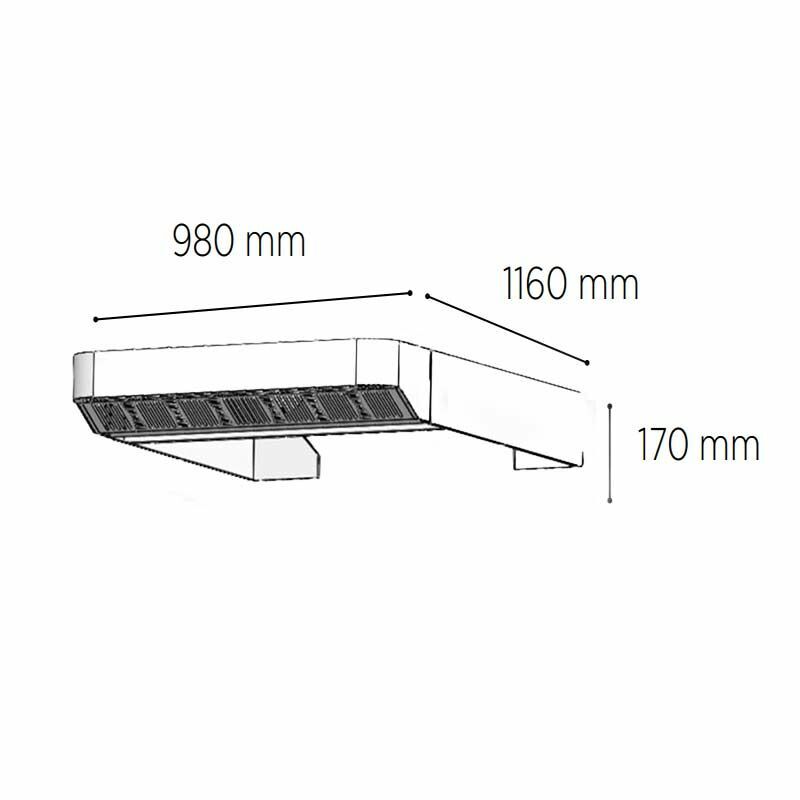 Venarro Peregrin 6 Tepsili Fırın Davlumbazı