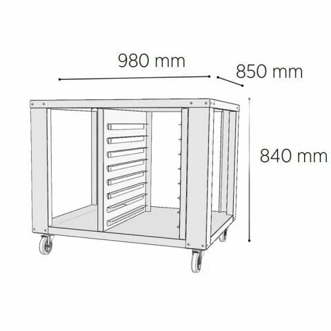 Venarro Peregrin 6 Tepsili Fırın Alt Stand