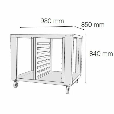 Venarro Peregrin 6 Tepsili Fırın Alt Stand