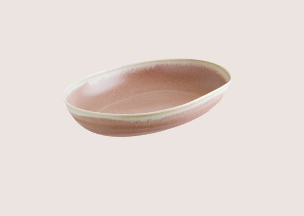 Pink Pott Oval Kayık Tabak 22 Cm
