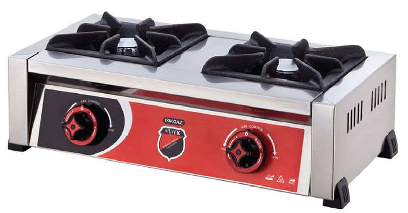 Işıkgaz Sanayi Tipi Doğalgazlı Çiftli Setüstü Ocak