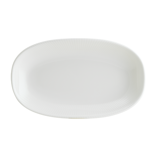 Iris White Gourmet Oval Kayık Tabak 19*11 Cm