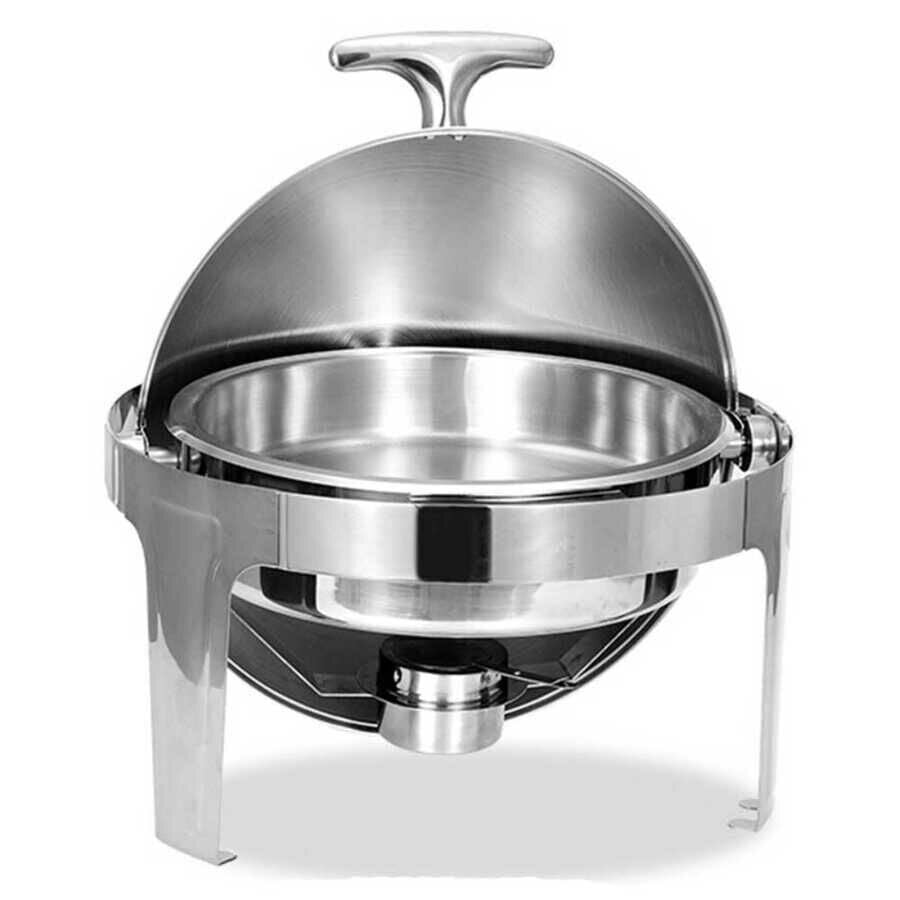 Chafıng Dısh Roll Top Yuvarlak 6 Lt