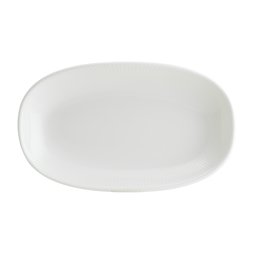 Iris White Gourmet Oval Kayık Tabak 24*14 Cm