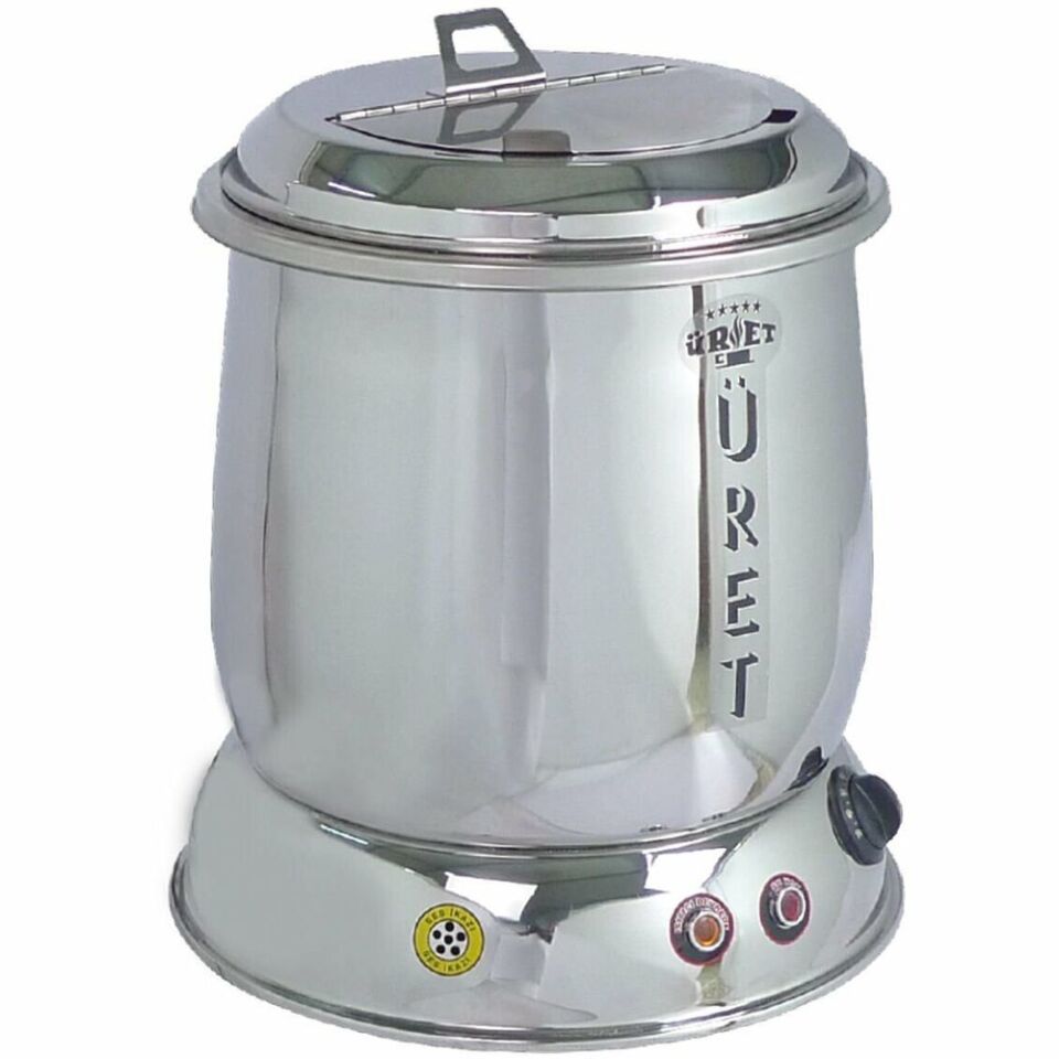 Üret Çelik 10 Litre Parlak Çorba Isıtıcısı