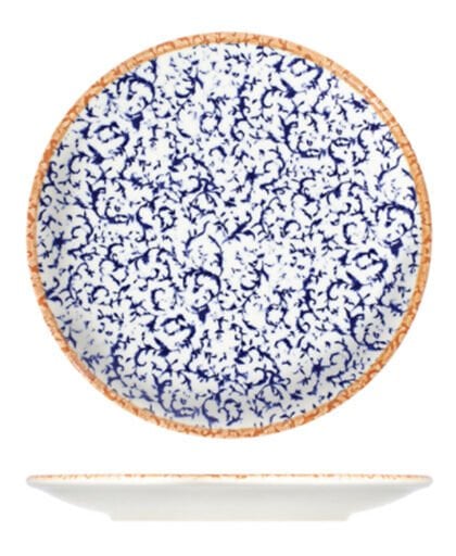 Venecia Navy Lona Düz Tabak 17 cm
