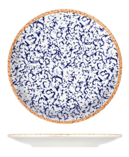 Venecia Navy Lona Düz Tabak 25 cm