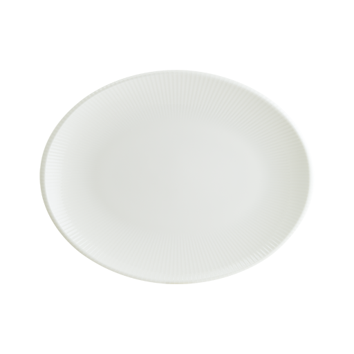 Iris White Moove Oval Tabak 25 Cm