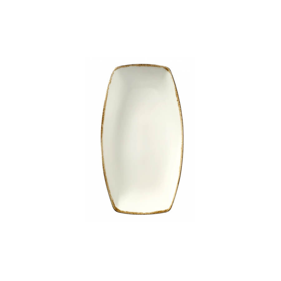 Bone Bohem Krem Kayık Tabak 16 Cm