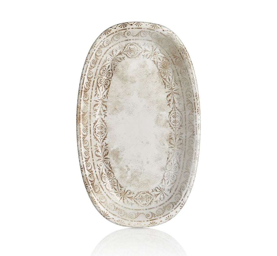 Antico Zest 19 Cm Oval Tabak 19*11 Cm