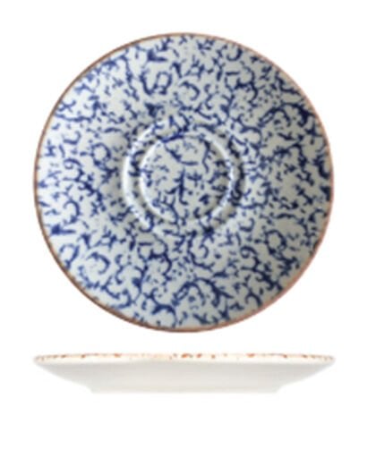 Venecia Navy Lona Fincan Tabağı 16 cm